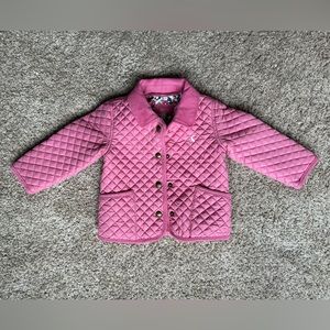 JOULES Pink Mabel Quilted Coat